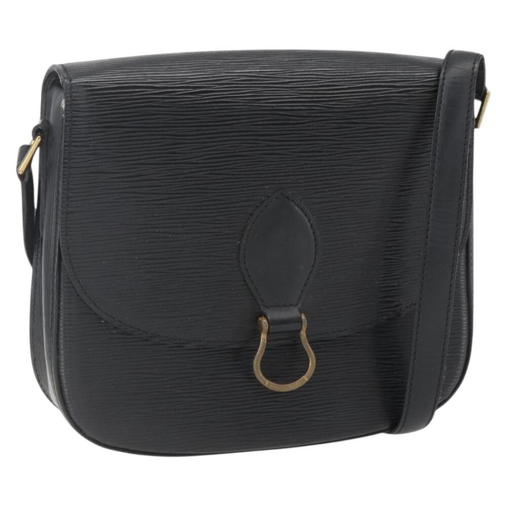 LOUIS VUITTON Epi Saint Cloud GM Shoulder Bag Black Noir M52192 LV Auth 156981